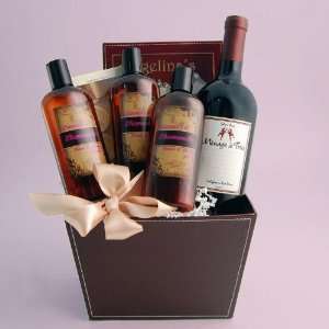  Wine and Spa Gift Basket 