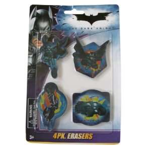 DC Comics Batman The Dark Knight 4pk Eraser Set