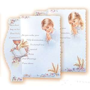  12 First Communion Girl Greeting Cards with Envelopes (5 