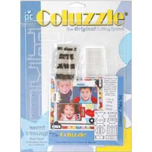  Provo Craft Coluzzle Shape Template with Clear Stamp Set 