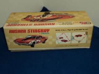 Vintage Taiyo Red Cyclone Rusher Stingray Corvette Battery Operated 
