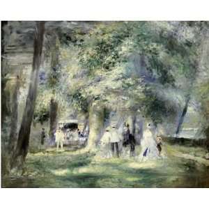  In The Park at Saint Cloud by Pierre auguste Renoir . Art 