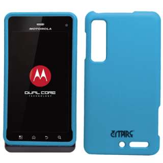 for Motorola Droid 3 L Blue Case Cover+Screen Protector 886571167669 