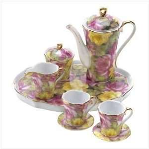  Rose Garden Colonial Victorian Tea Time Set Fits 18 