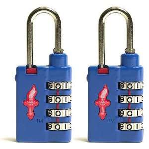 Set of Two 4 Dial Heavy Duty Safeskies TSA Accepted Combination Locks 