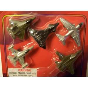  Micro Speed Wheels ~ Set of 5 Fighter Jets Toys & Games
