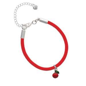  Single Cherry Charm on a Scarlett Malibu Charm Bracelet Jewelry