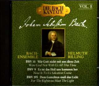    Bach Cantatas 9/14/195 Bach, Helmuth Rilling, Bach Ensemble