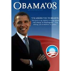  FAB BARACK OBAMA COLLECTIBLE CAMPAIGN POSTER