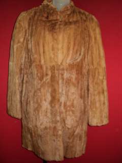   1960s Luxurious Auburn Mink Pelted Fur Coat Medium Large~  