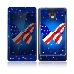  Samsung Infuse 4G Decal Skin Sticker   Patriotic Butterfly 