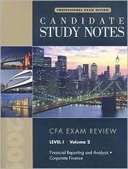 CFA Candidate Study Note, Level 1, Volume 2 for Financial Statement 