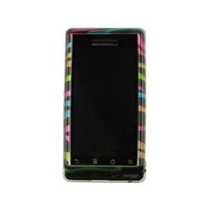  Durable Plastic Phone Design Cover Case Rainbow Zebra For 