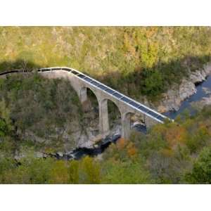  Aqueduct over Doux River, Ardeche Region, France Stretched 