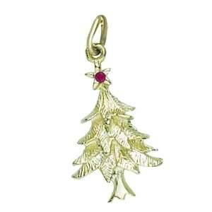  Rembrandt Charms Christmas Tree Charm, 22K Yellow Gold 