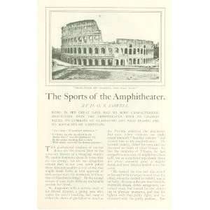 1903 Sports of Roman Amphitheater Gladiators Christians 
