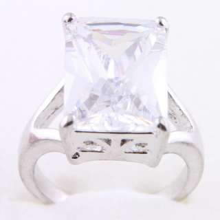 Large Princess White Sapphire Europe Design A190w Ring  