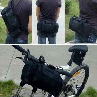   Bicycle Frame Pannier Front Bag Waist Shoulder backpacks bags  