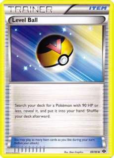 Trainer Item LEVEL BALL (Next Destinies #89) Pokemon Card   MINT 