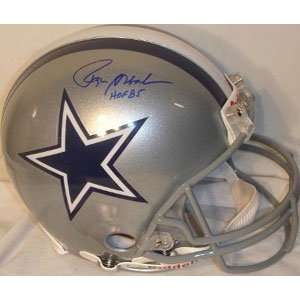  Autographed Roger Staubach Helmet   Authentic Sports 