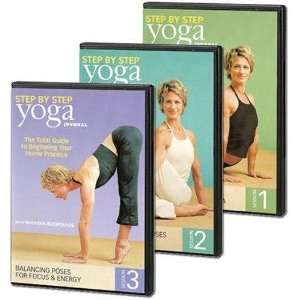  Yoga Journal: Beginning Yoga Step By Step 3 Pack DVD with 