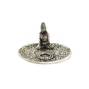 Hindu Diety Shiva Pewter Stick and Cone Incense Burner 