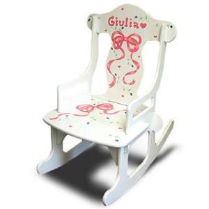  Personalized Large Wooden Rocking Chair: Toys & Games