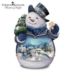   Whimsy Snowman Cookie Jar by The Bradford Exchange