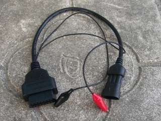 OBD to OBD2 Fiat 3 pin Diagnose connector adpator cable  