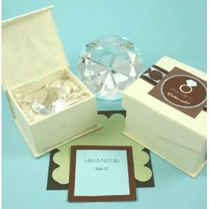  Diamond Shaped Crystal Paperweight Favors   Medium: Health 