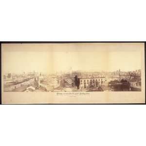 : Panoramic Reprint of Chicago, as seen after the great conflagration 
