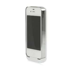   iPhone with Chrome Case   Retail Packaging   White Cell Phones