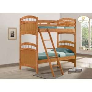 Truckee Twin/Twin Bunk Bed in Maple Finish:  Home & Kitchen