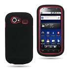 For T Mobile Samsung Nexus S I9020 Red/Black Hybrid Faceplate Cover 
