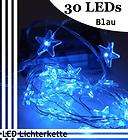30 LED Fairy Lights Decoration String Battery Blue Pentagon Type 