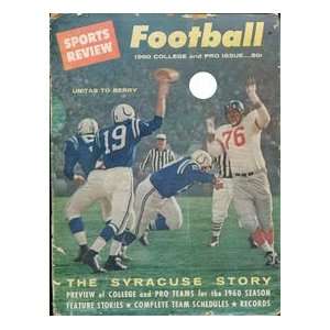  Johnny Unitas 1960 Football Magazine