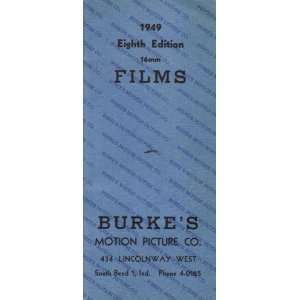  Burkes Motion Picture Co. 16mm Films Catalog 1949 (434 