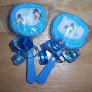Mickey Mouse, Minnie, or Pluto Washcloth LOLLIPOPS, Baby Shower 