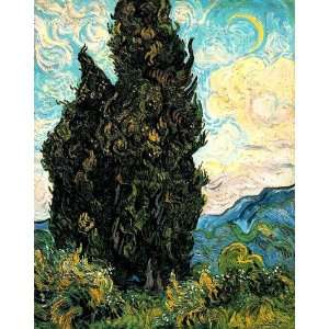 FRAMED oil paintings   Vincent Van Gogh   24 x 30 inches   Cypresses 