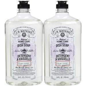  J. R. Watkins Liquid Dish Soap, Lavender, 24 oz 2 pack 