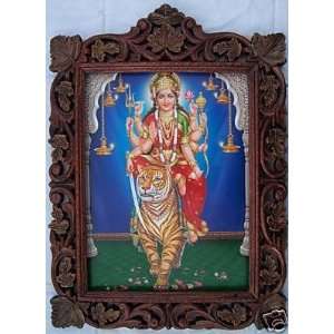  Lord Vaishano Devi Poster Pic, in Jarokha Wood Craft Fr 