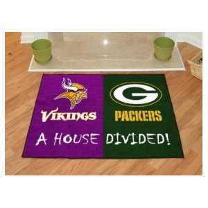  Minnesota Vikings House Divided Rug Mat