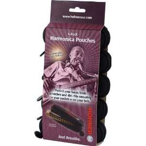  Hohner HPN5 Harmonica Pouch 5 Pack Musical Instruments