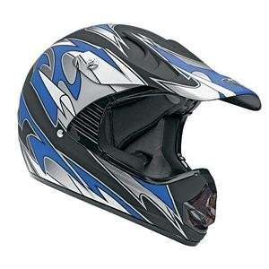  Vega Mojave Flat Finish Helmet   X Small/Blue Automotive