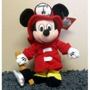   Plush Fireman Fire Fighter Mickey Mouse Bean Bag Doll Toys & Games
