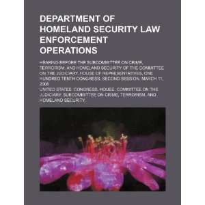  Department of Homeland Security law enforcement operations 