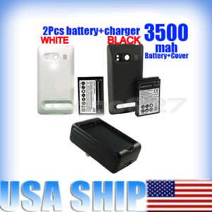 2x 3500mAh extended battery + Charger Sprint HTC EVO 4G  