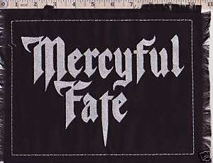 MERCYFUL FATE EMBROIDERED BACK PATCH HEAVY BLACK METAL  