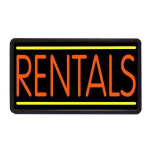  Rentals 13 x 24 Simulated Neon Sign