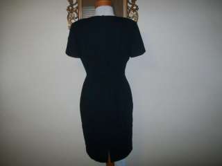 Maggy London dress black short sleeves size 6  